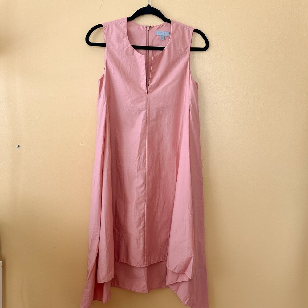 COS Light Pink Asymmetrical Dress with Pockets Size 2